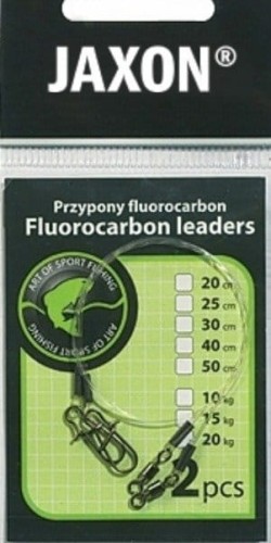 Jaxon Przypony Fluorocarbon 20cm/15kg (2 szt.)
