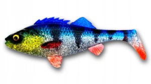 Savage Gear 4D Perch Shad Bulk - Blue Silver