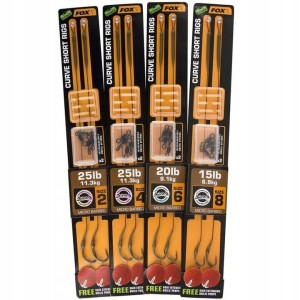 FOX Curve Short Przypony Karpiowe  