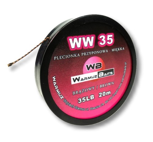 Plecionka WW35 Brązowa Warmuz Baits 2.jpg