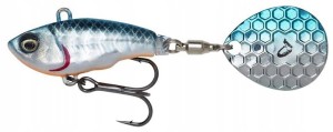 Savage Gear Fat Tail Spin Wirujący Ogonek - Blue Silver 