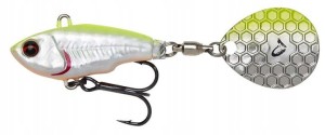 Savage Gear Fat Tail Spin Wirujący Ogonek - Lemon Black Flash