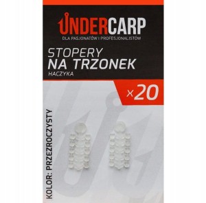 UnderCarp Stopery na Trzonek Haczyka - Przezroczyste 