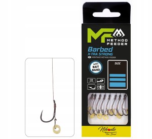 Mikado Przypony Method z Gumką X-Tra (plecionka) 