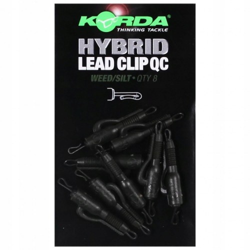 Korda QC Hybrid Lead Clips - Weed/Silt (KQHCWS)